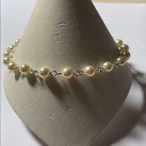 Swarovski White Pearl Anklet Anklet Bracelet
